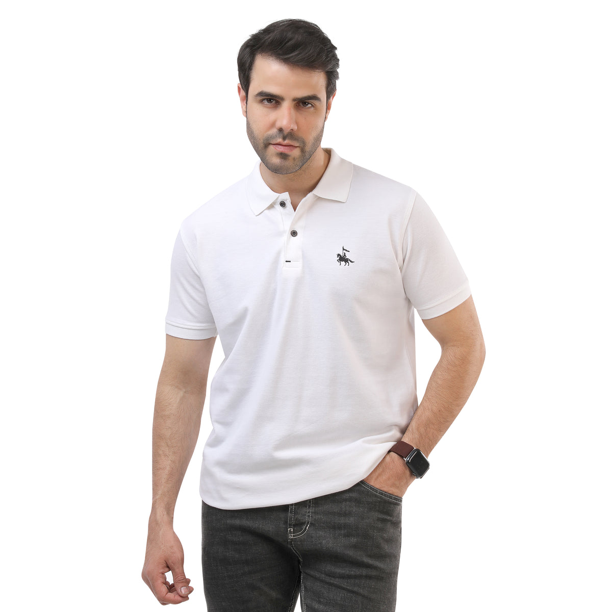 Polo Basic White