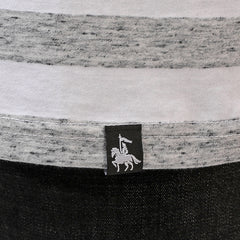 Striped T-Shirt White - Gray Dots