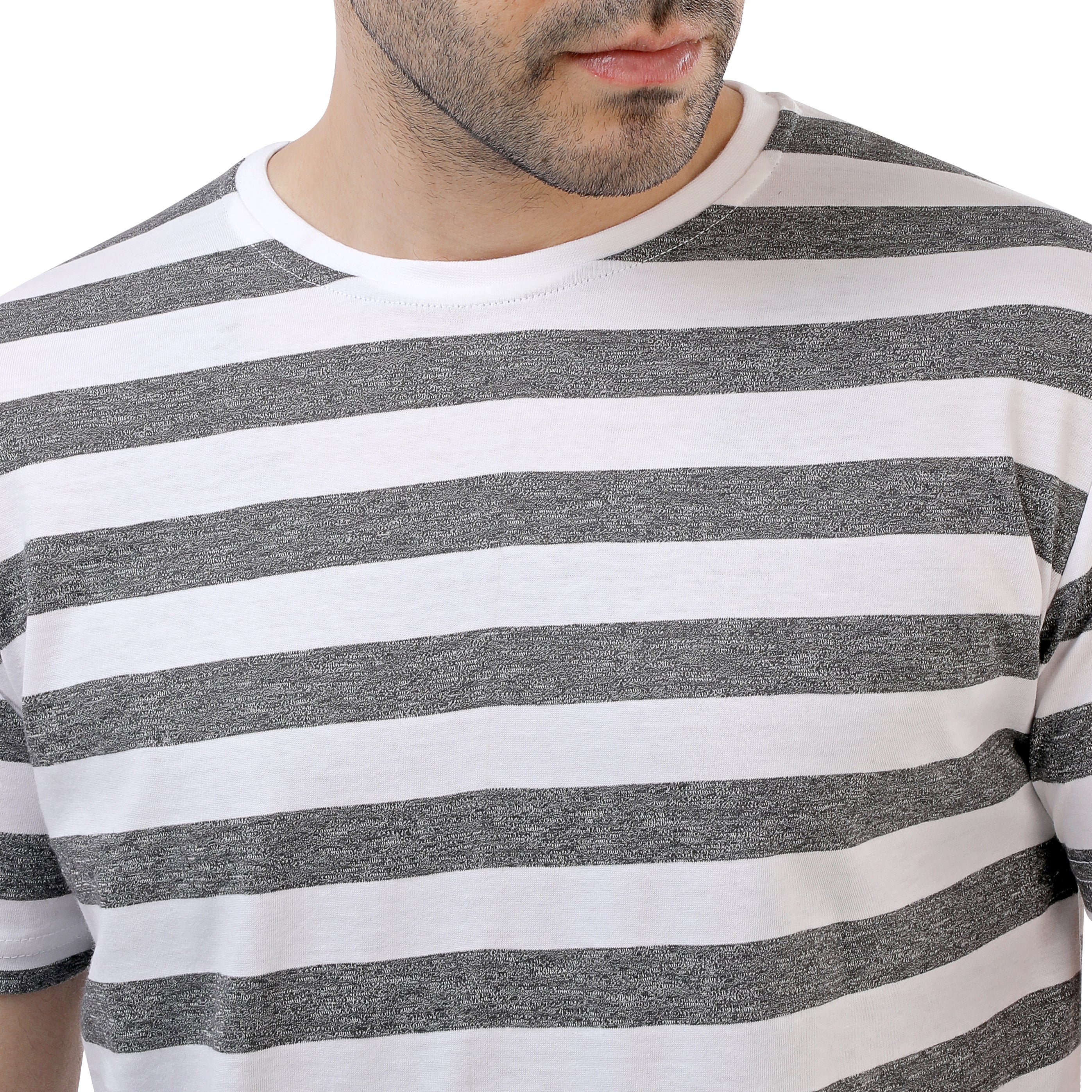 Striped T-Shirt Black - White