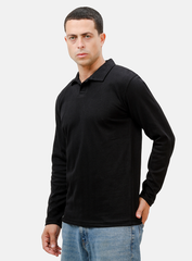 Polo Long SLeeve Black