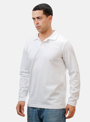 Polo Long SLeeve White