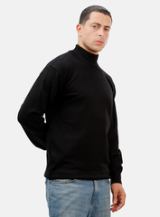 Black Half Cool Pullover