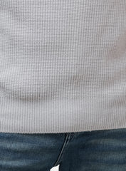 Silver Basic Round Pullover