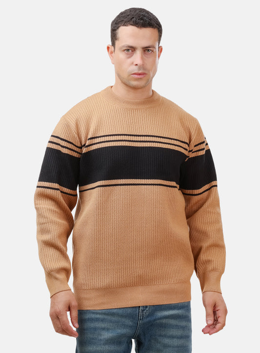 Beige Design 413 Round Pullover