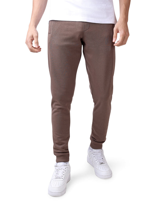 Zipper Sweatpants Brown