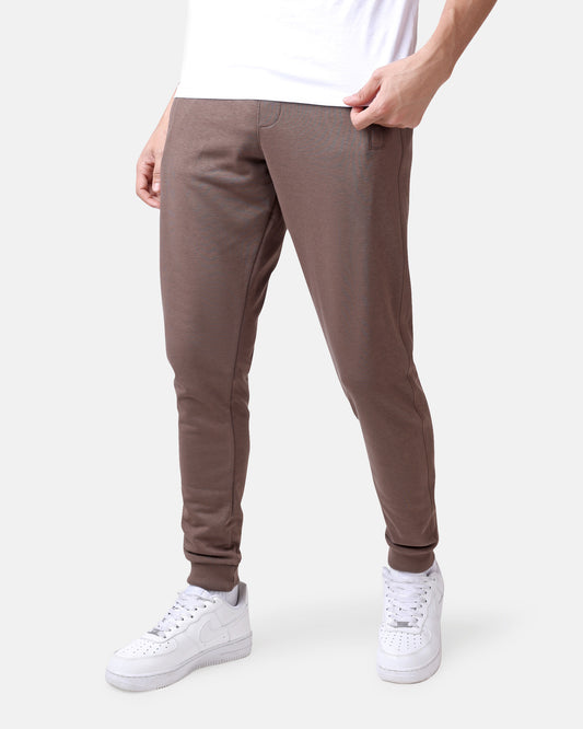 Zipper Sweatpants Brown