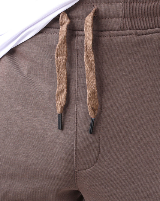 Zipper Sweatpants Brown