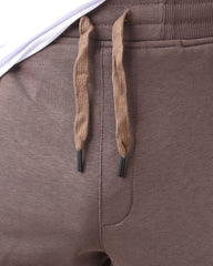 Zipper Sweatpants Brown