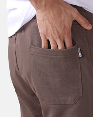 Zipper Sweatpants Brown