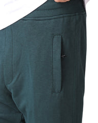 Zipper Sweatpants Forest Green