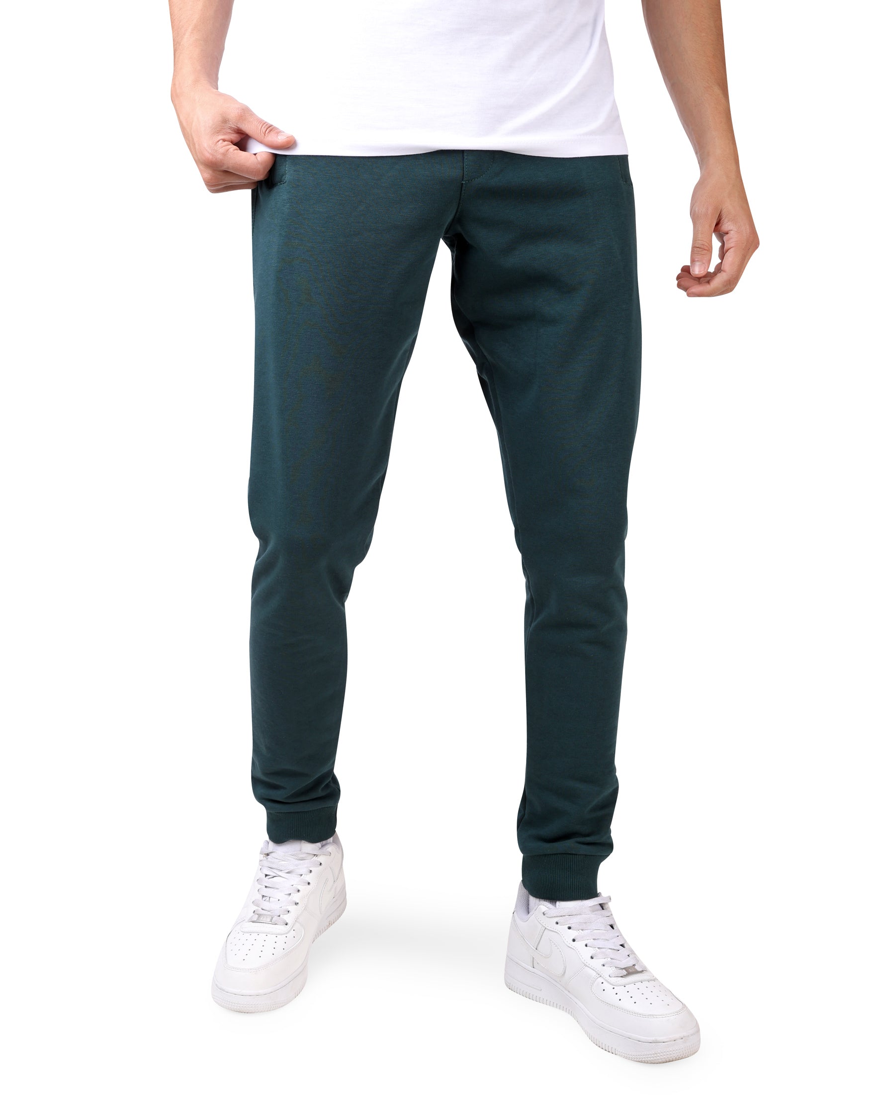 Zipper Sweatpants Forest Green