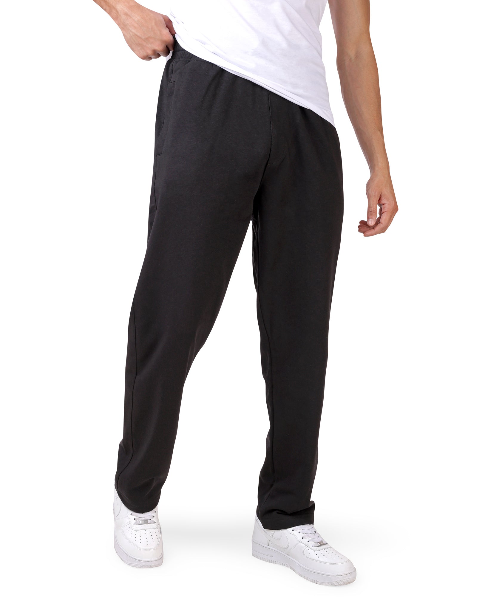 Sweatpants Wide Leg Black