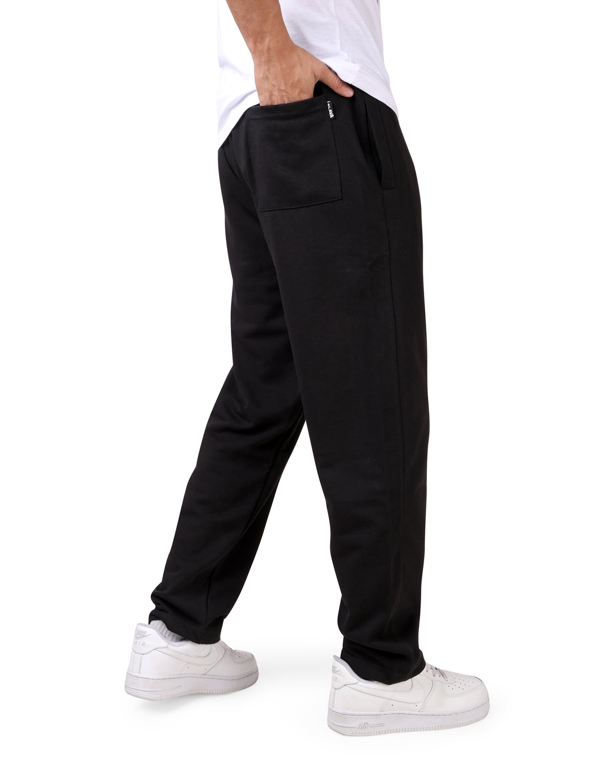 Sweatpants Wide Leg Black