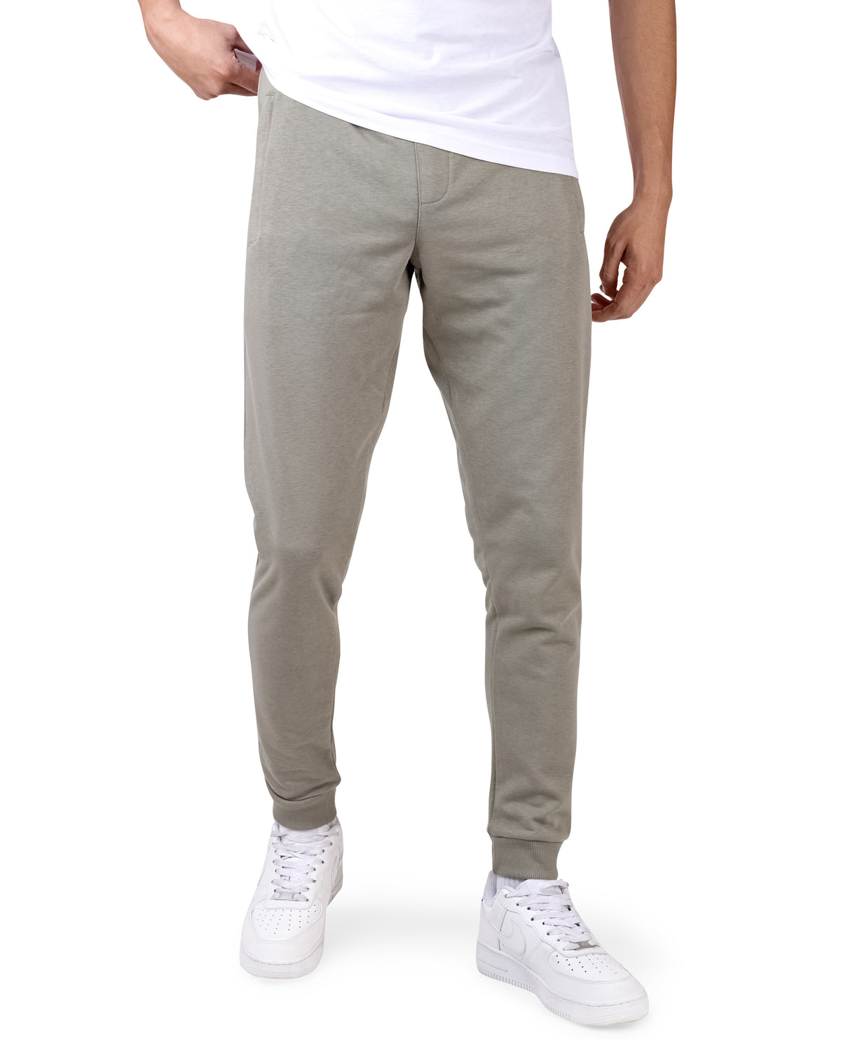 Zipper Sweatpants Kahki