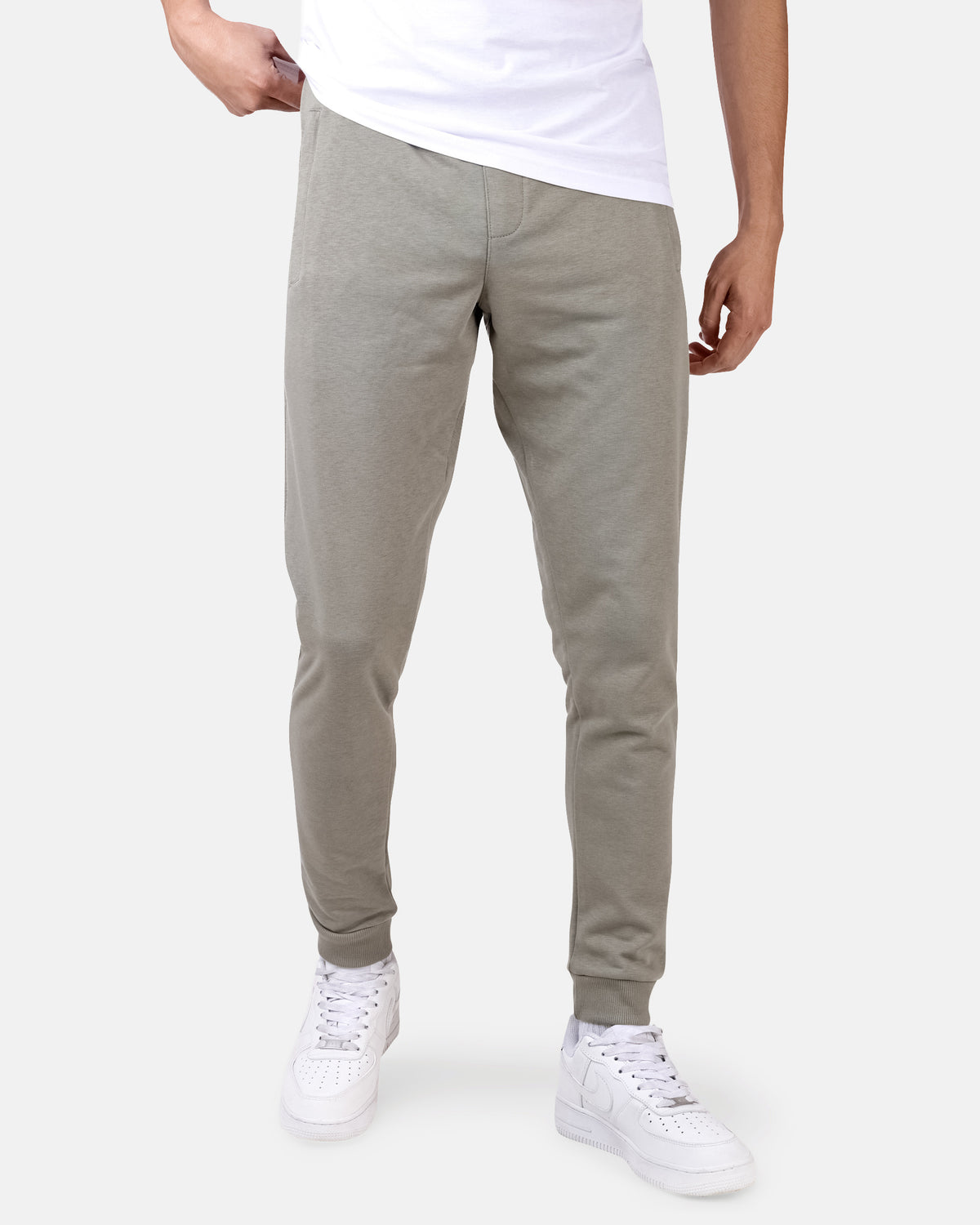 Zipper Sweatpants Kahki