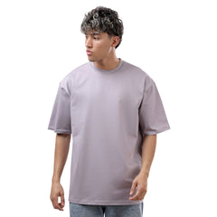 Gray Basic Oversize T-Shirt