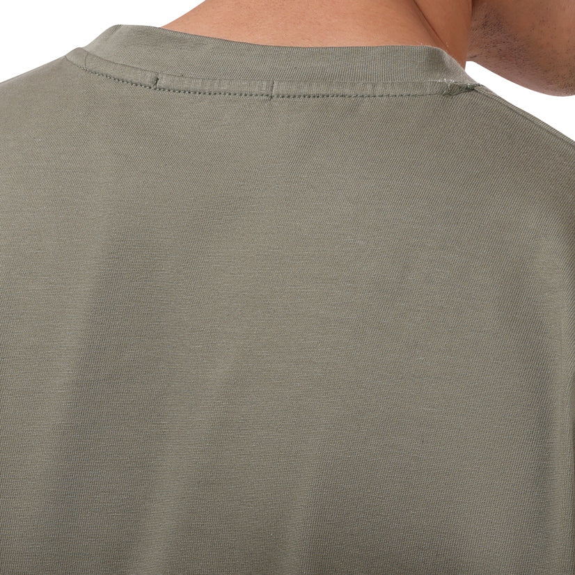 Olive Basic Oversize T-Shirt