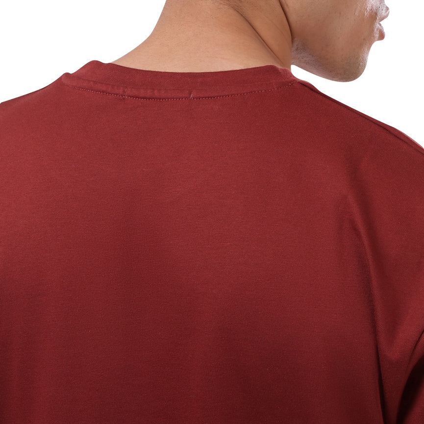 Burgundy Basic Oversize T-Shirt