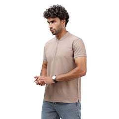 Zipper T-Shirt Sky Late