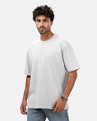 Silver Basic Oversize T-Shirt