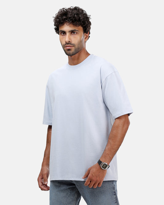 powder blue Basic Oversize T-Shirt