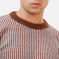 Brick Red Design 2411 Round Pullover