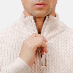 Beige Design 2463 Round Pullover