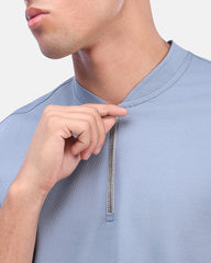 Zipper T-Shirt Sky