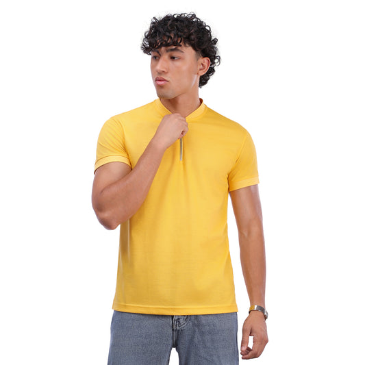 Zipper T-Shirt Yellow