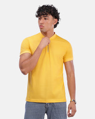 Zipper T-Shirt Yellow