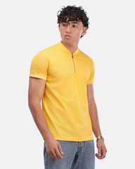 Zipper T-Shirt Yellow