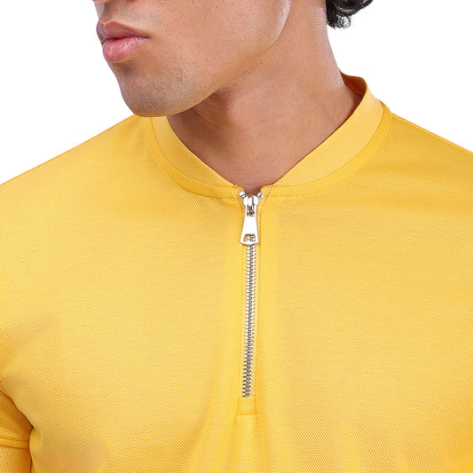 Zipper T-Shirt Yellow