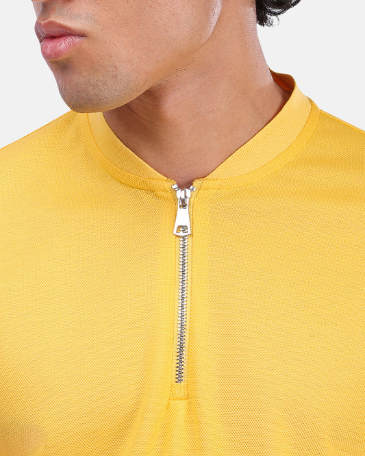 Zipper T-Shirt Yellow