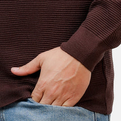 Dark Brown Design 2420 Round Pullover