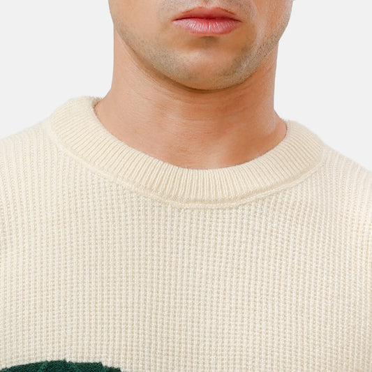 Beige Design 2453 Round Pullover