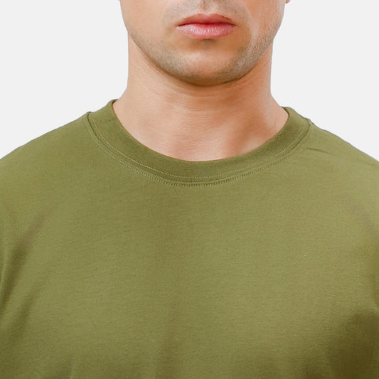Olive Basic Oversize T-Shirt