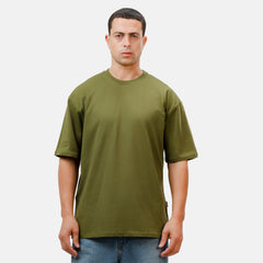 Olive Basic Oversize T-Shirt