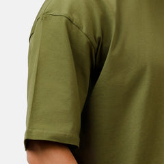 Olive Basic Oversize T-Shirt