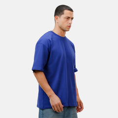 blue Basic Oversize T-Shirt