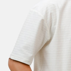 Single Stiper Tshirt 2XL-White