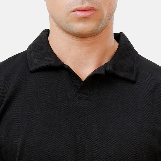 Polo Long SLeeve Black