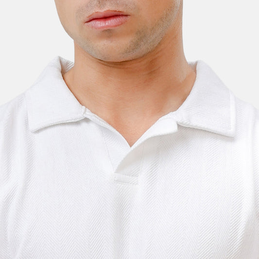 Polo Long SLeeve White