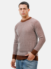 Brick Red Design 2411 Round Pullover