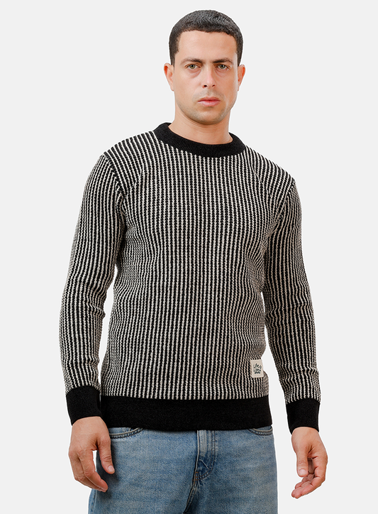 Brick Red Design 2411 Round Pullover