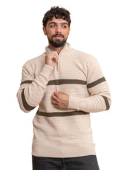 Beige Design 2471 Round Pullover