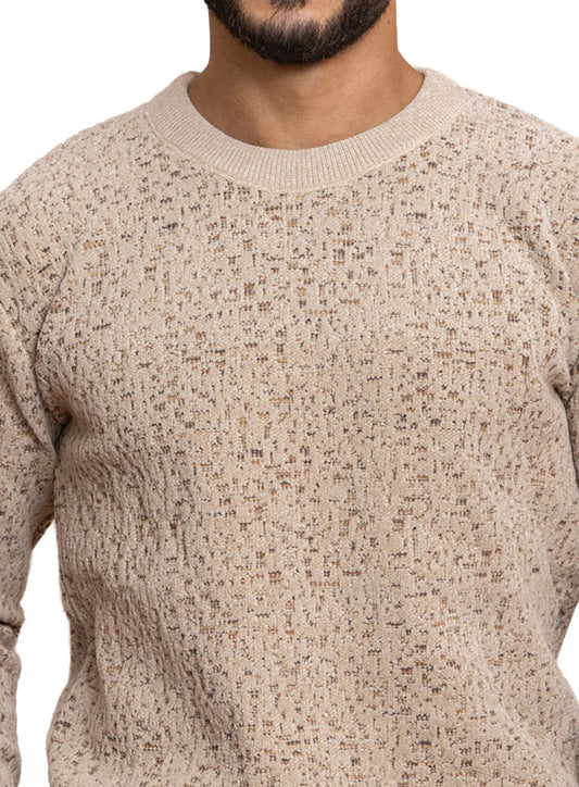 Beige Design 2472 Round Pullover