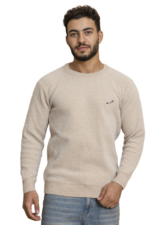 Beige Design 2478 Round Pullover