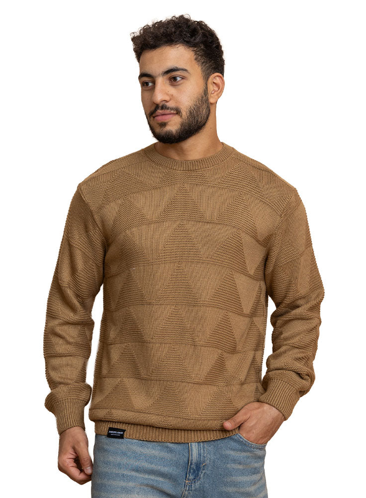 Brown Design 2433 Round Pullover