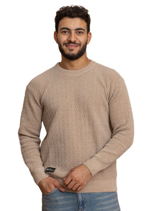 Beige Design 2431 Round Pullover