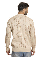 Beige Design 2458 Round Pullover